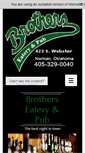 Mobile Screenshot of brotherseaterypub.com