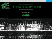 Tablet Screenshot of brotherseaterypub.com